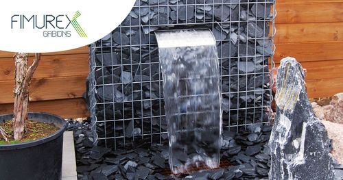 Fontaine en gabions Fimurex