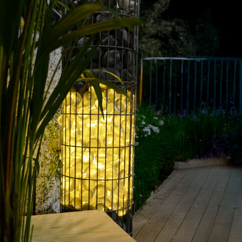 Apportez une touche de lumi&egrave;re &agrave; vos gabions avec Fimurex