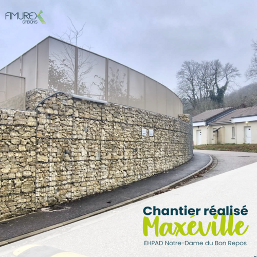 Chantier gabions &agrave; Max&eacute;ville (54320) : une r&eacute;alisation optimis&eacute;e en environnement EHPAD