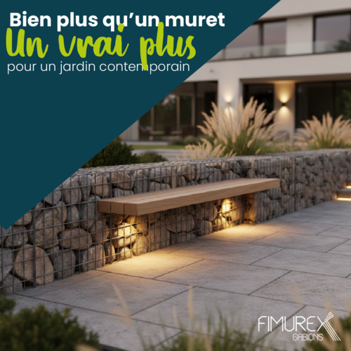 Am&eacute;nagement ext&eacute;rieur : et si le gabion devenait l'&eacute;l&eacute;ment central de votre jardin ?
