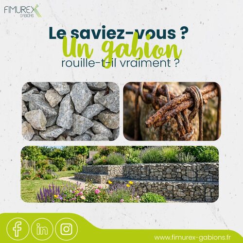 Un gabion peut-il rouiller avec le temps ?