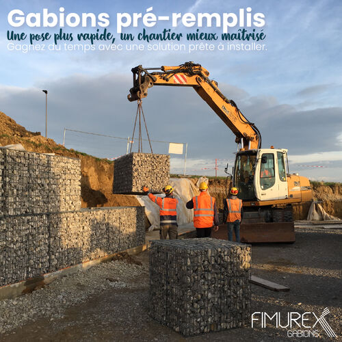 Gabions pr&eacute;-remplis : une solution rapide et s&eacute;curis&eacute;e pour vos am&eacute;nagements